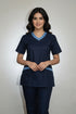 Women's 4-Pocket Rounded V-Neck Scrub